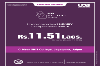 Experience uncompromised luxury in compromised price at UDB Studio Suite in Jaipur